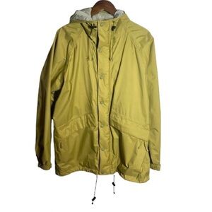 90’s LL Bean Goretex Stowaway Hooded Windbreaker Parka Green Jacket Coat